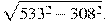 \sqrt{533^^2}.