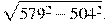 \sqrt{579^^2}.