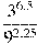 \frac{{{3}^{6,5}}}{{{9}^{2,25}}}