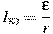 I_{\text{��}} = \frac{\varepsilon }{r}