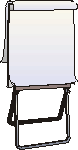 >flipchart or paper-board