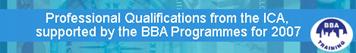 Professional qualifications from ICA and BBA programmes for 2007