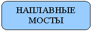 Скругленный прямоугольник: НАПЛАВНЫЕ МОСТЫ