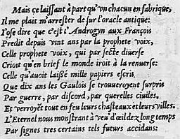 Extrait de l'Androgyn