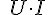 \ {U}\cdot{I}