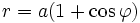r = a (1 + \cos\varphi)