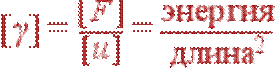 [\gamma]=\frac{[F]}{[u]}=\frac{\rm{�������}}{\rm{�����}^2}