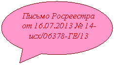 Овальная выноска: Письмо Росреестра -исх/06378-ГЕ/13