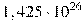 1,425\cdot {{10}^{26}}\,