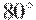 80^\circ