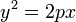 ~y^2=2px