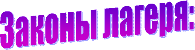 Законы лагеря: