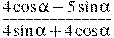 \frac{4\cos