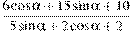 \frac{6\cos
