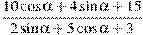 \frac{10\cos
