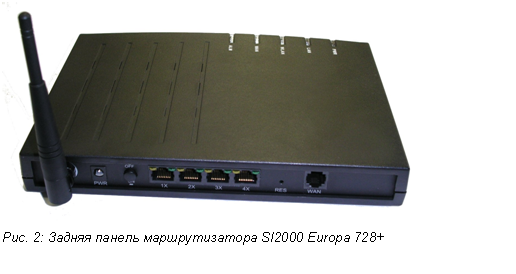 �������: 

���. 2: ������ ������ �������������� SI2000 Europa 728+

