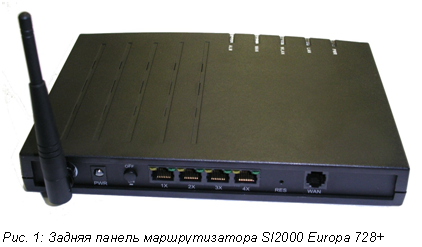 �������: 

���. 1: ������ ������ �������������� SI2000 Europa 728+



