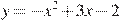 y=-x^2+3x-2
