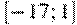 [-17;1]