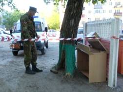 В Белгороде на помойке нашли военный снаряд
