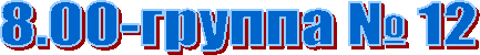 8.00-группа № 12