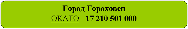 Скругленный прямоугольник: Город Гороховец