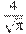 \frac{4}{\sqrt{\pi }}