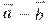 \overset{\to }{\mathop{a}}\, - \overset{\to }{\mathop{b}}\,