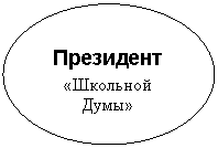 Овал: Президент
«Школьной Думы»