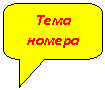 Скругленная прямоугольная выноска: Тема
номера