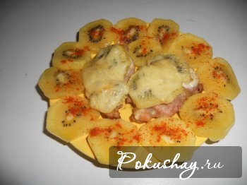 Мясо запеченное с киви