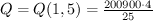 $ Q=Q(1,5)=\frac{200900\cdot 4}{25} $
