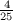 $ \frac{4}{25} $