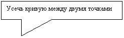 Прямоугольная выноска: Усечь кривую между двумя точками