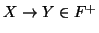 $X \rightarrow Y \in F^+$
