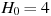 ��������: H_0 = 4