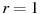 ��������: r = 1