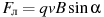 ��������: F_{\text{�}} = qvB\sin \alpha