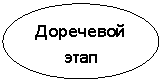 Овал: Доречевой этап