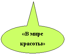Овальная выноска: «В мире красоты»