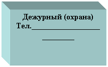 Подпись: Дежурный (охрана)
Тел._________________
________