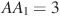 ��������: AA_1=3