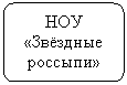 Блок-схема: альтернативный процесс: НОУ «Звёздные россыпи»
