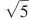 ��������: \sqrt{5}