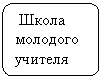 Блок-схема: альтернативный процесс: Школа молодого учителя