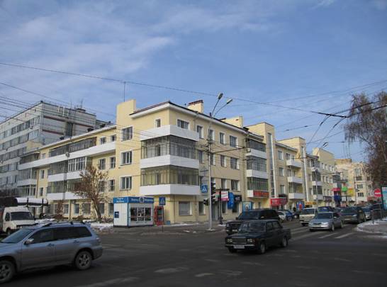 Комплекс зданий жилищного комбината «Кузбассуголь». Новосибирск
