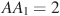 ��������: AA_1=2