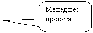 Скругленная прямоугольная выноска: Менеджер проекта