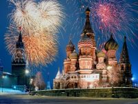 Новогодний салют над Москвой