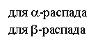 Подпись: для a-распада
для b-распада